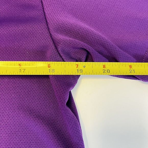 PGA Tour Men's Polo Golf Airflux Purple Short Sleeve Shirt Small New Without Tag - Picture 6 of 7